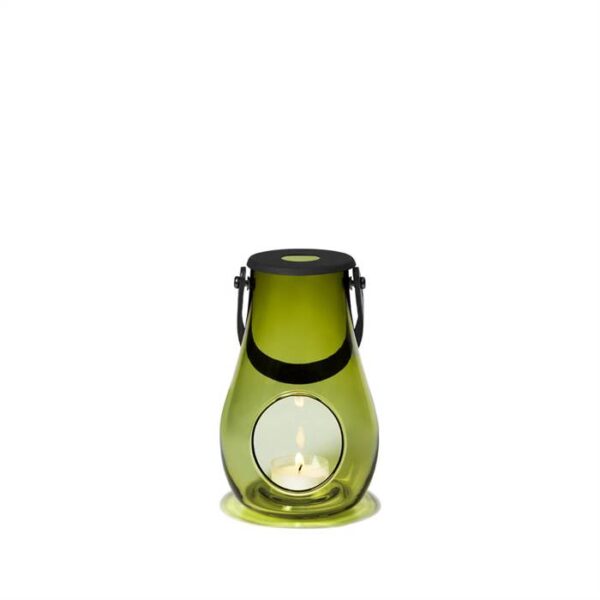 Holmegaard Design with light lanterne - Olivengrøn - 16,5 cm