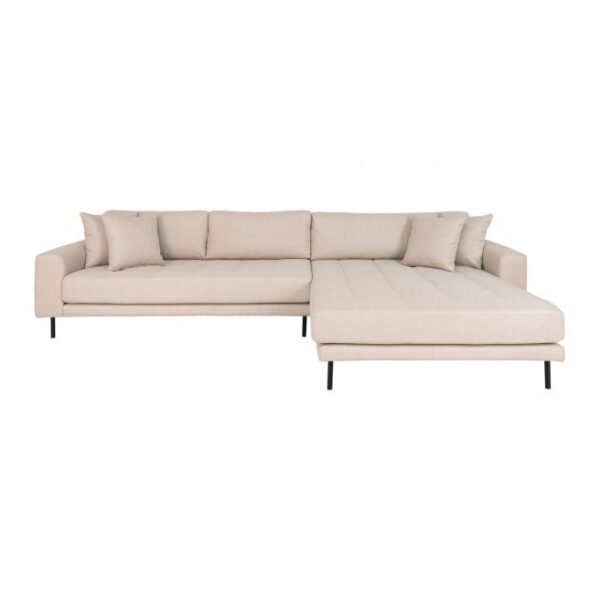 Sofa højrevendt i beige med fire puder HN1025 - 1301490
