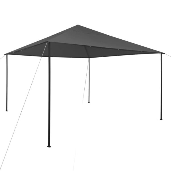 vidaXL havepavillon 4x4x3 m 180 g/m² antracitgrå