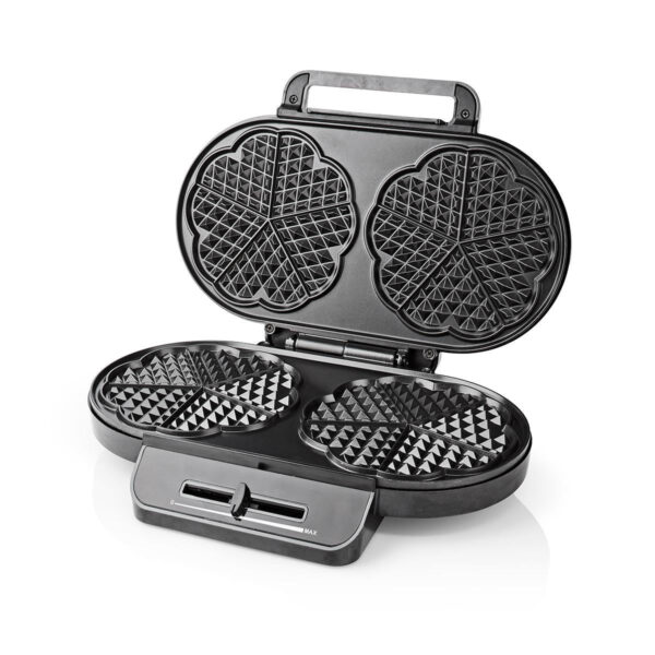 Nedis KAWP110FBK Vaffeljern 12 cm 1200W
